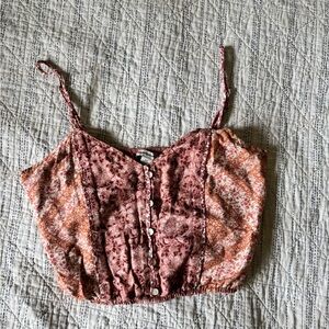 American Eagle Button-Down Camisole Top